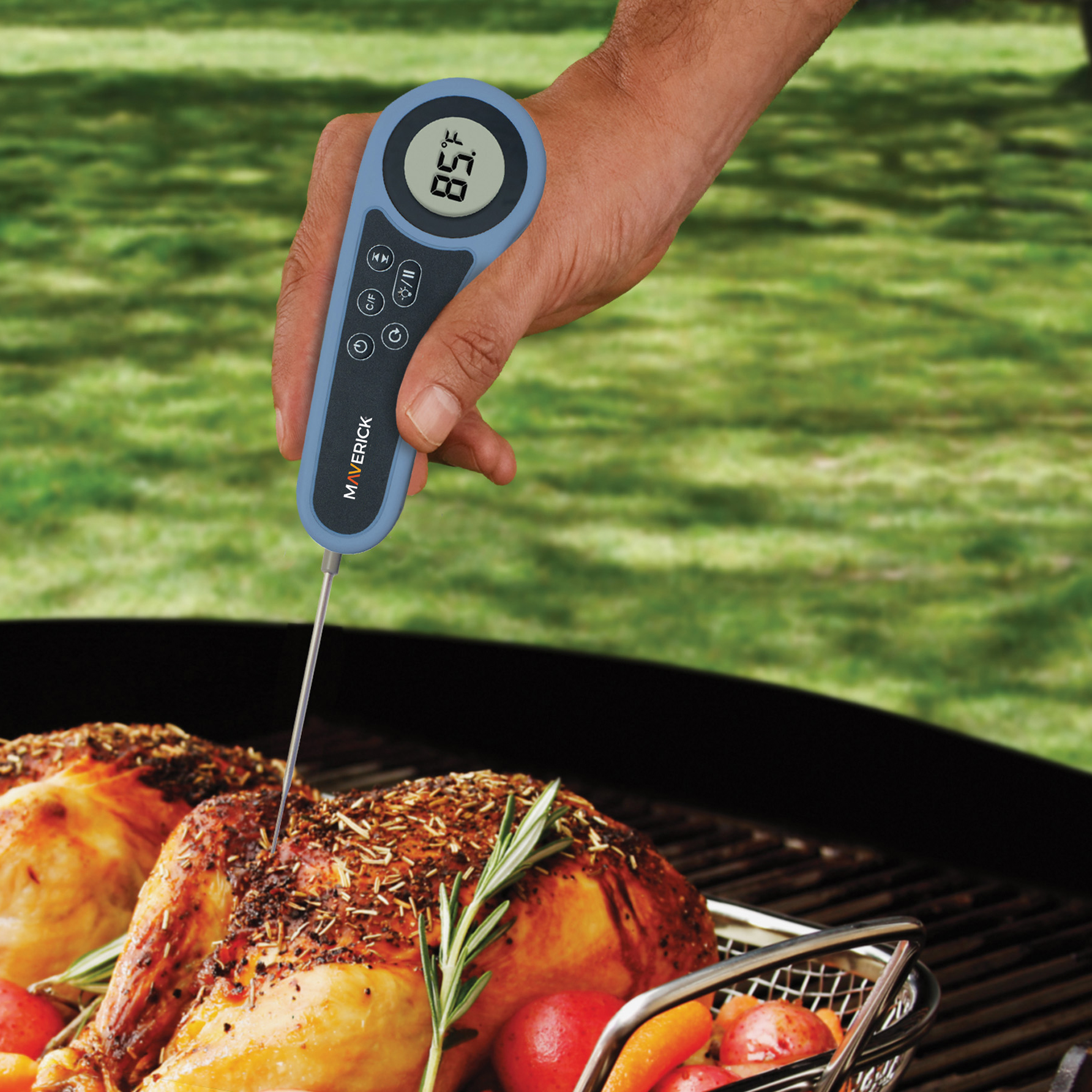 Meat Thermometer Digital, Waterproof Instant Read Meat Thermometers for  Grilling
