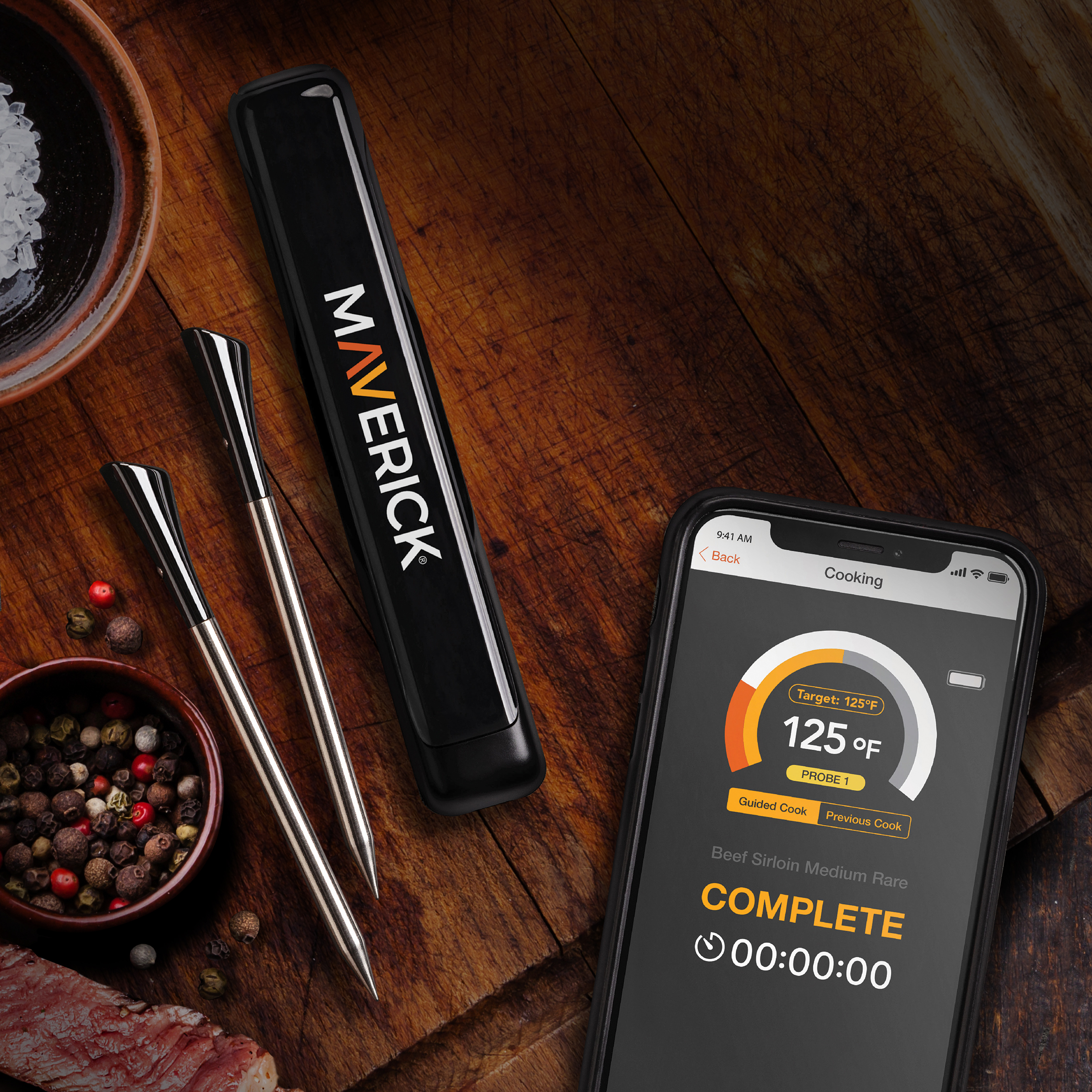 Updated Bluetooth BBQ Thermometer for Meat Cooking and Grill Two