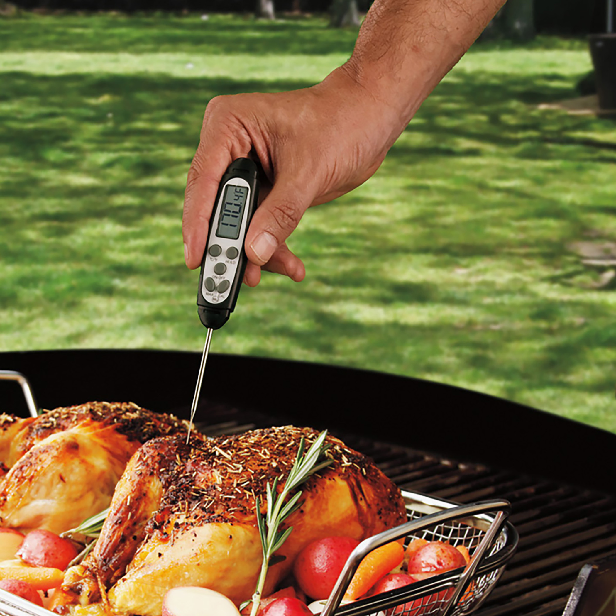 Meat Thermometer Fork Instant Read Bbq Fork Thermometer For