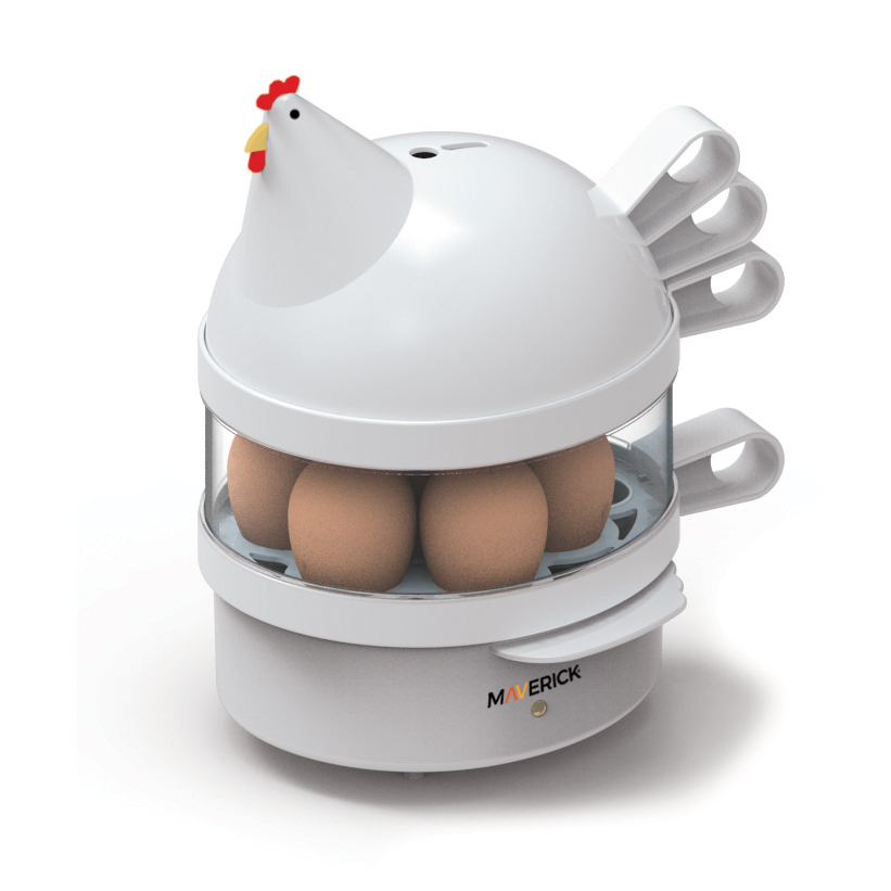 Maverick SEC-2 HENRIETTA HEN EGG COOKER | 7 Egg Capacity Electric Egg Maker  for Hard, Soft & Poached Eggs